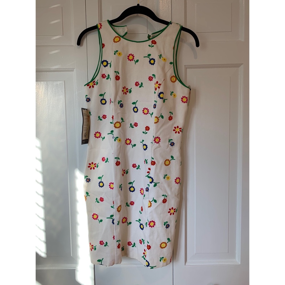 Donna Ricco New York Vintage white & floral dress